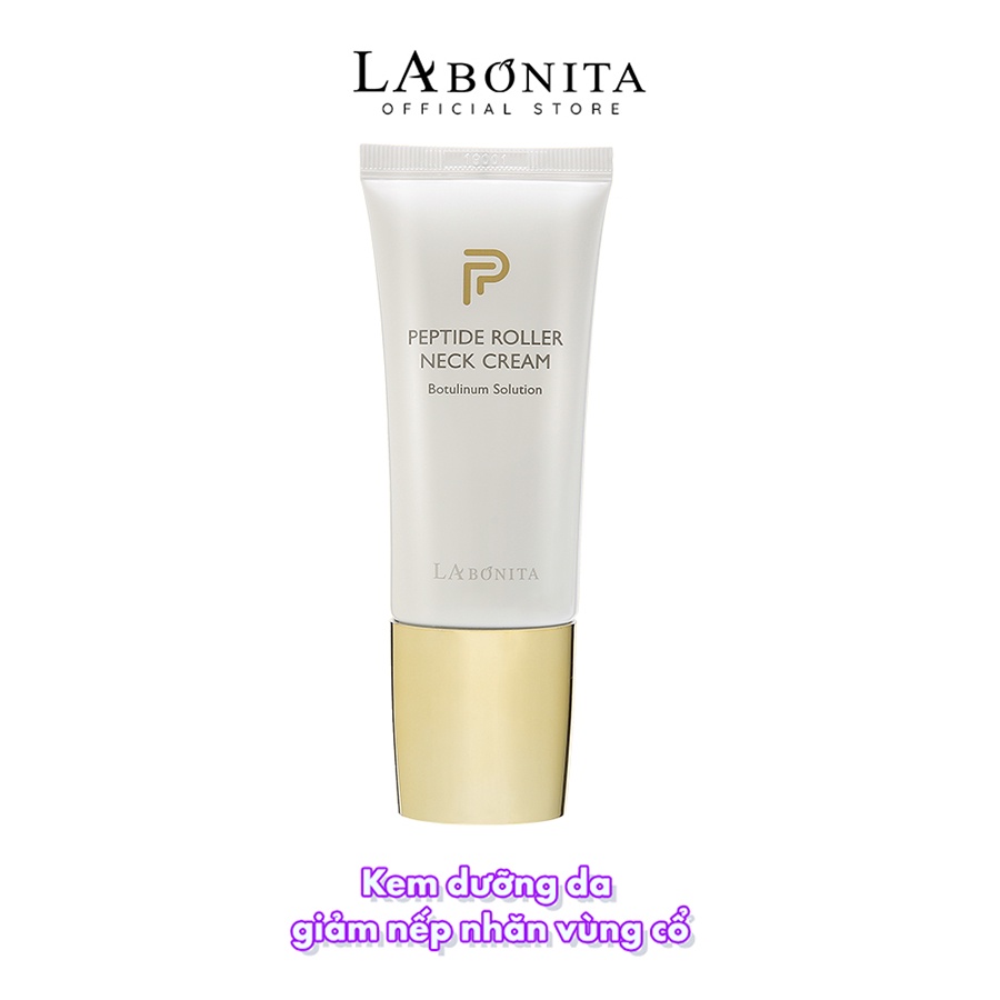 Kem dưỡng da giảm nếp nhăn vùng cổ - La Bonita Peptide Roller Neck Cream 50ml