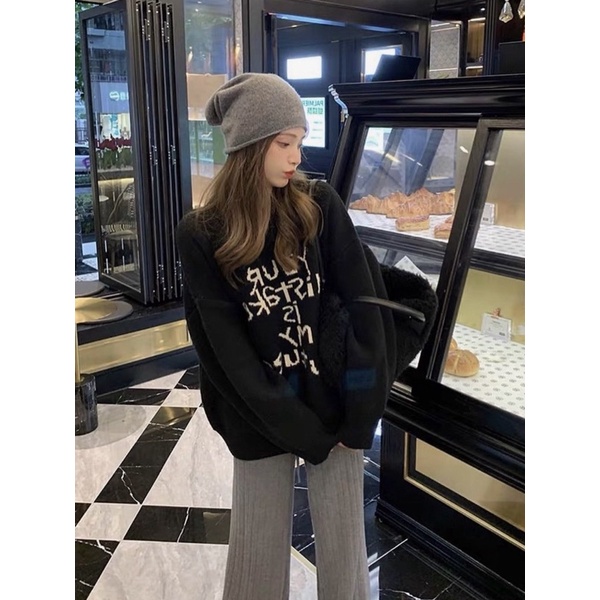 Áo len chữ your 9126