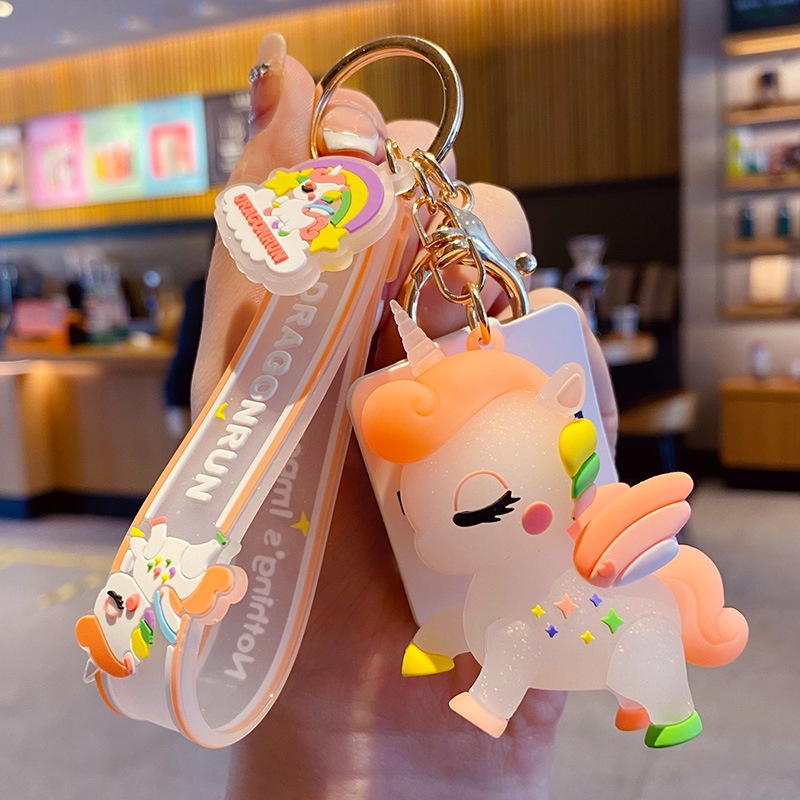 Hoạt Hình Móc Khóa Hình Kỳ Lân Nhiều Màu Đáng Yêu