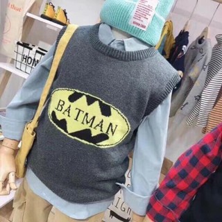 Áo gile len bé trai batman