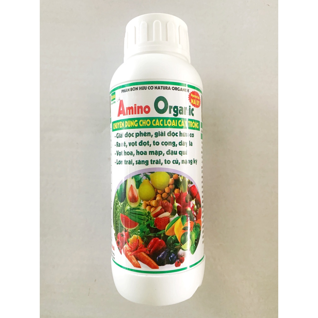 Amino Organic (Tổng hợp) 500ml - Phân bón hữu cơ: Giải độc phèn, giải độc hữu cơ, ra rễ, vọt đọt, to cọng, dày lá, vọt h