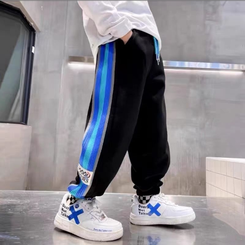 Quần jogger nỉ da cá bé trai, bé gái hàng Quảng Châu sz đại