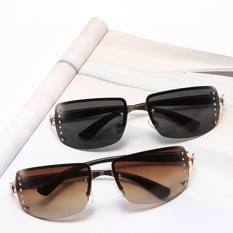 Kính Mát Gọng Kim Loại Thời Trang Cho Nam / Nữ