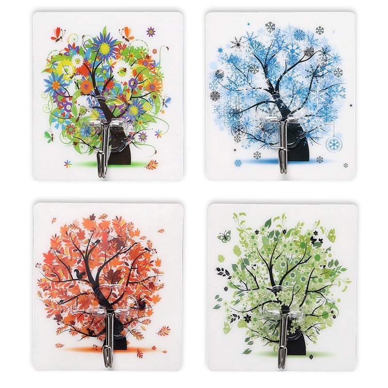 Móc dán tường siêu chịu lực nhiều hình cute 8.6*7.7cm