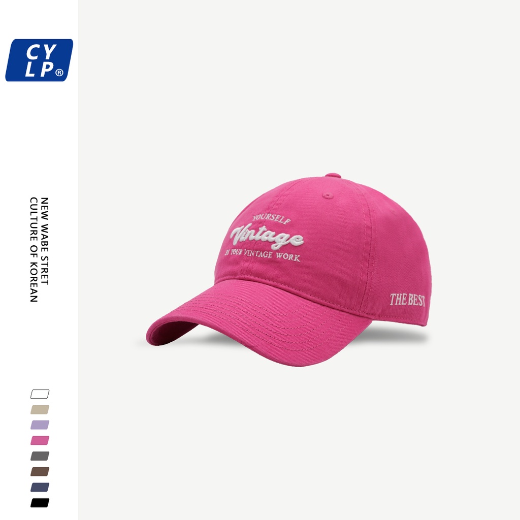 Mũ Lưỡi Trai Mềm Thêu Chữ Phong Cách Đường Phố Hàn Quốc Chất Lượng Cao