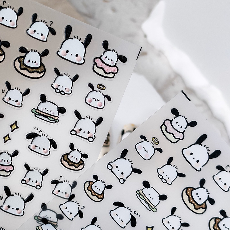 Miếng Dán Trang Trí Móng Tay 5D Hình Chú Chó Dễ Thương TS-1926