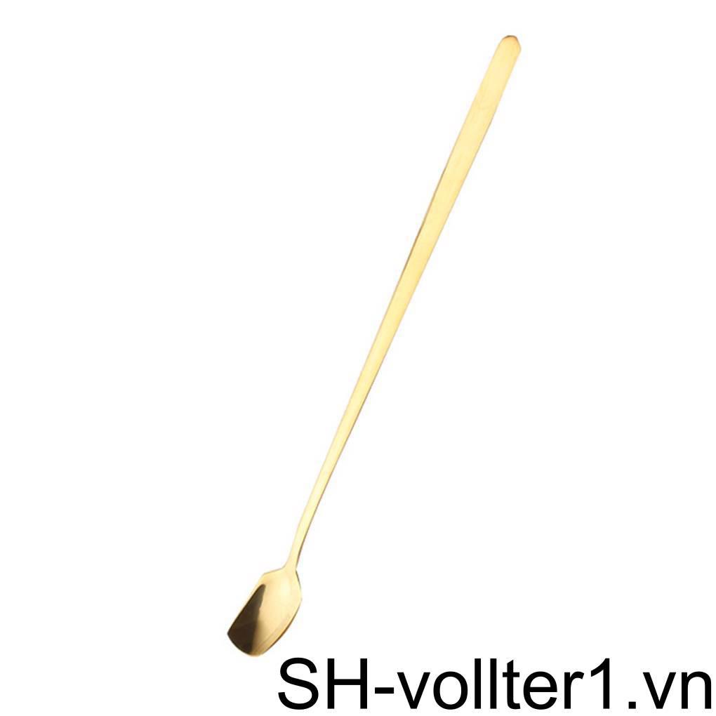 Muỗng Cà Phê Cán Dài Bằng Thép Không Gỉ 1 / 2 / 3 / 5
