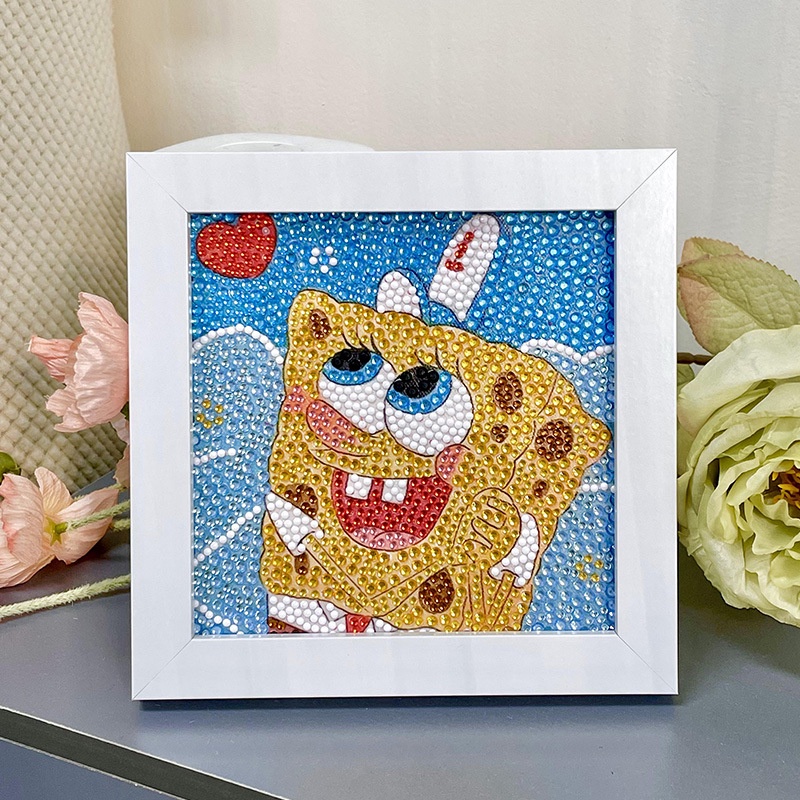 Bộ Tranh Đính Đá Tự Làm Họa Tiết Động Vật Dễ Thương Cho Bé