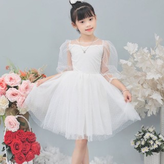 THỜI TRANG TRẺ EM ĐẦM CÔNG CHÚA TAY PHỒNG THIẾT KẾ CAO CẤP.