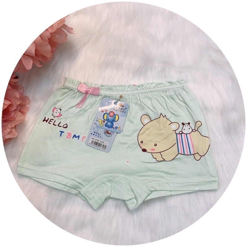 Quần chíp bé gái, quần lót bé gái xinh xắn, 100% cotton thoáng khí, co giãn đàn hồi tốt TE3