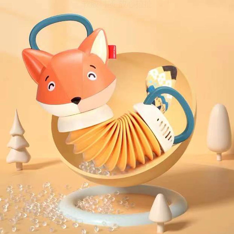 Early Education Baby Fox Accordion Child Comfort Music Illumination Simulation Teaching Musical Instruments Toy