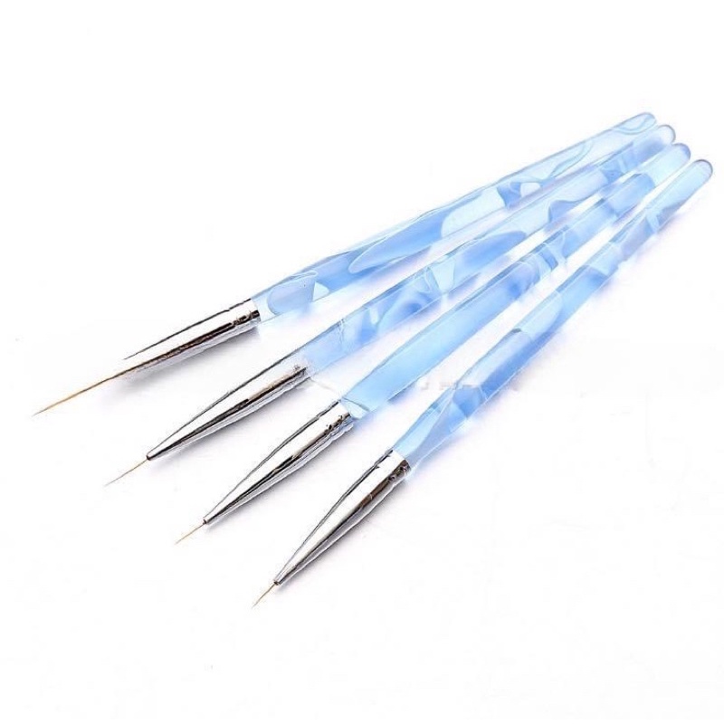 bộ cọ râu (nét) 4 cây vẽ móng tay chân
