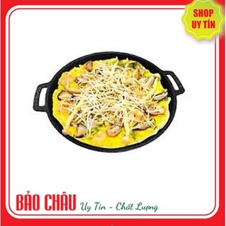 Chảo gang đổ bánh xèo chống dính HUỲNH ANH nhanh chóng tiện lợi thơm ngon - chảo chống dính làm bánh mì chảo