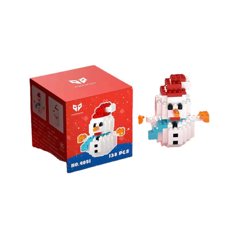 Đồ Chơi Lắp Ráp Hình Ông Già Noel Hoạt Hình Dành Cho Trẻ Em