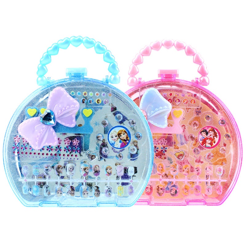Bộ Miếng Dán Móng Tay 3D Không Độc Hại An Toàn Cho Bé Gái