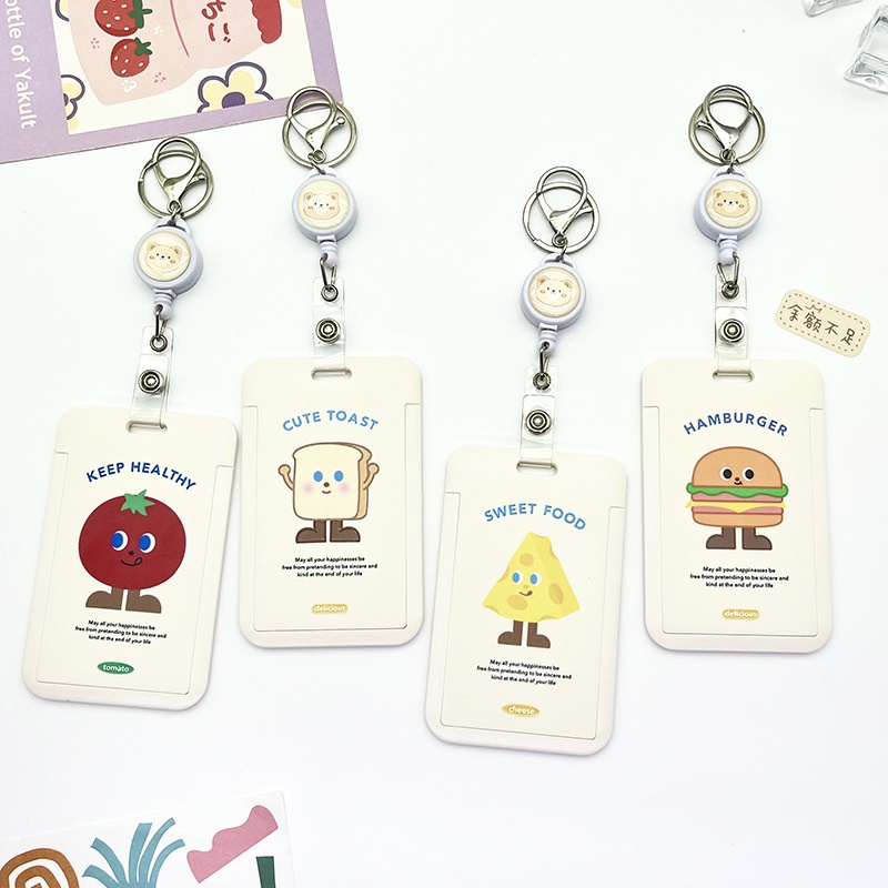 Ví Đựng Thẻ ID / Thẻ Ngân Hàng / Xe Bus Hình Chú Chó Hoạt Hình Có Dây Đeo Cổ Dễ Thương