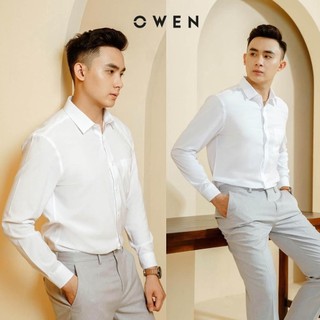OWEN - Áo sơ mi trắng dài tay Owen sợi sồi - Áo sơ mi trắng dài tay