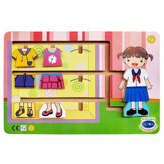 Bộ Thời trang bé gái Winwintoys - Đồ chơi gỗ thông minh