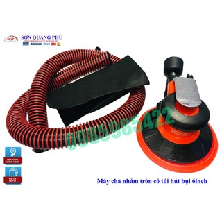 Máy chà nhám khô tròn 6inch chạy bằng hơi có túi hút bụi, máy chà rung, máy chà nhám hơi máy chà quỹ đạo SONQUANGPHU422