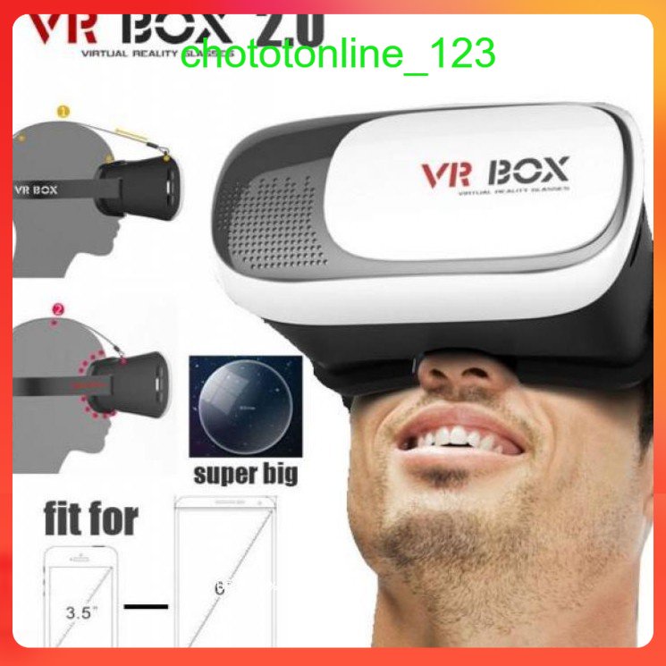 Kính Thực Tế Ảo VR BOX VERSION 2 Xem Phim 3D Siêu Ảo