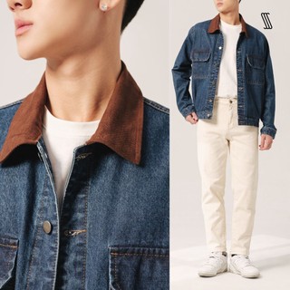 Áo khoác denim SSStutter phối cổ da bò JEANSSS JACKET