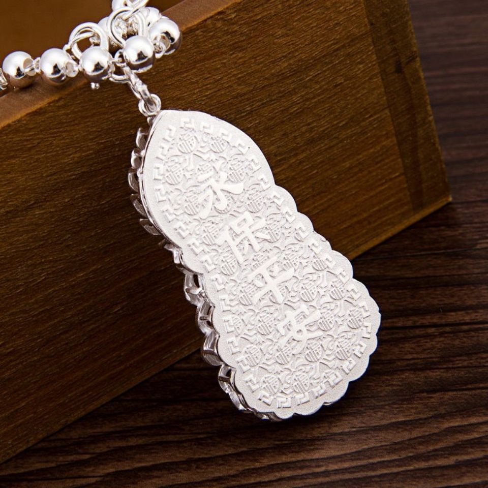 Mặt Dây Chuyền Bạc S999 Hình Phật Bằng Bạc Nguyên Chất