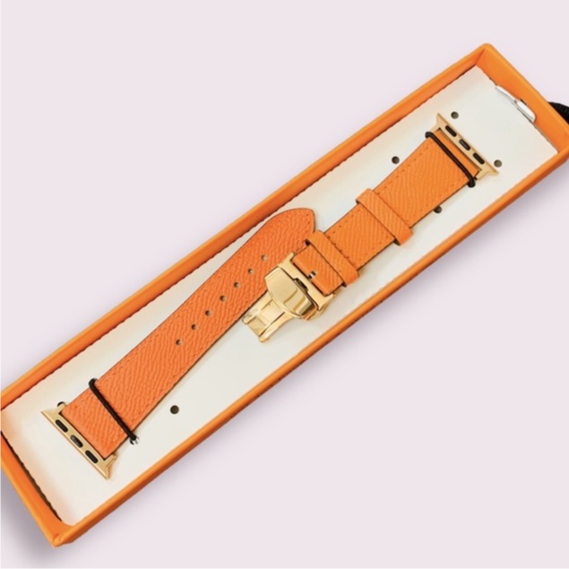 Dây Da Sần Cao Cấp Khoá Bướm Dành Cho Đồng Hồ Thông Minh size 38/40/41/42/44/45mm
