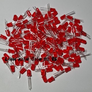 Túi 100 bóng Led ruồi 5mm sáng trong màu đỏ