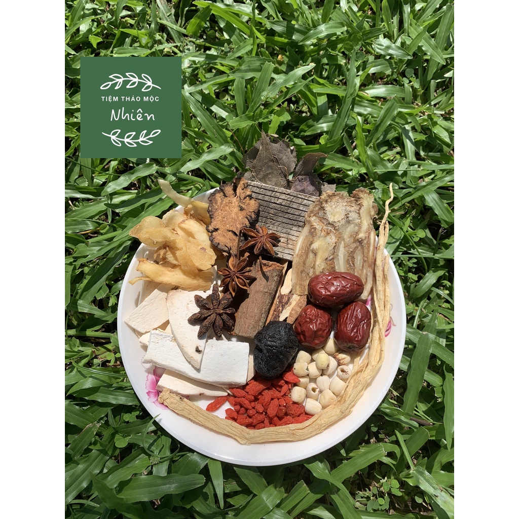 Thuốc Bắc Hầm Dê Bò, Chân Giò, Gà - Set 14 Vị 120g