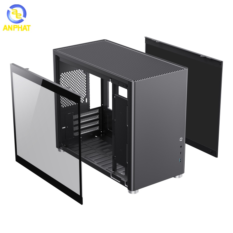 Vỏ case GAMEMAX SPARK Mini Carbon Black / Grey / White - Hàng Chính Hãng