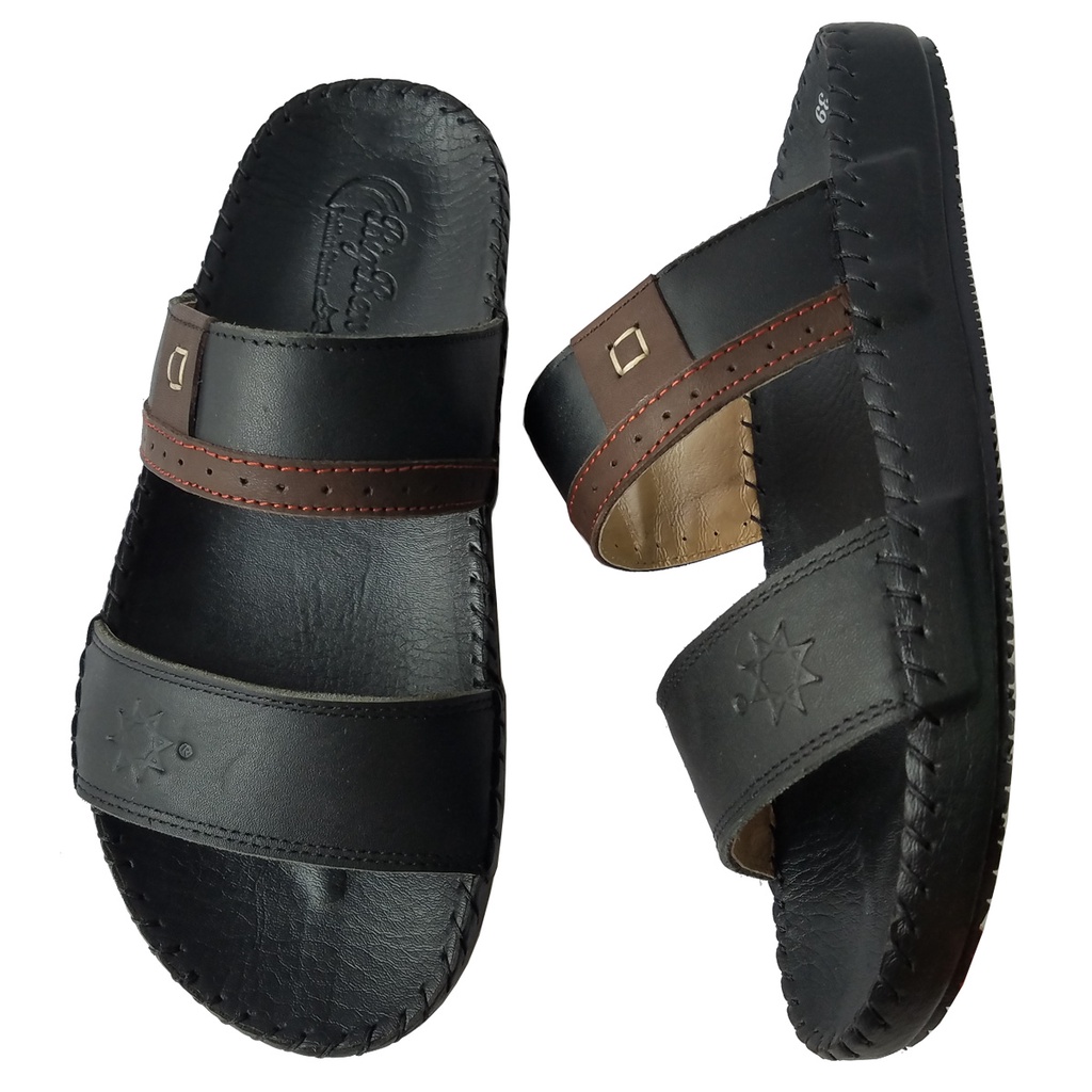 Dép Nam Quai Ngang BIGGBEN Da Bò Thật Cao Cấp HKD633