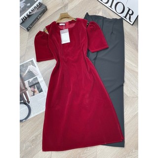 Set áo dài cách Tân chất nhung
