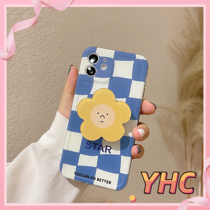 ốp iphone Họa Tiết Hoa Mặt Cười Gắn Giá Đỡ Iphone6 6splus 7 7plus 8 8plus XR X XS 11 12 Pro max Plus Promax max-774