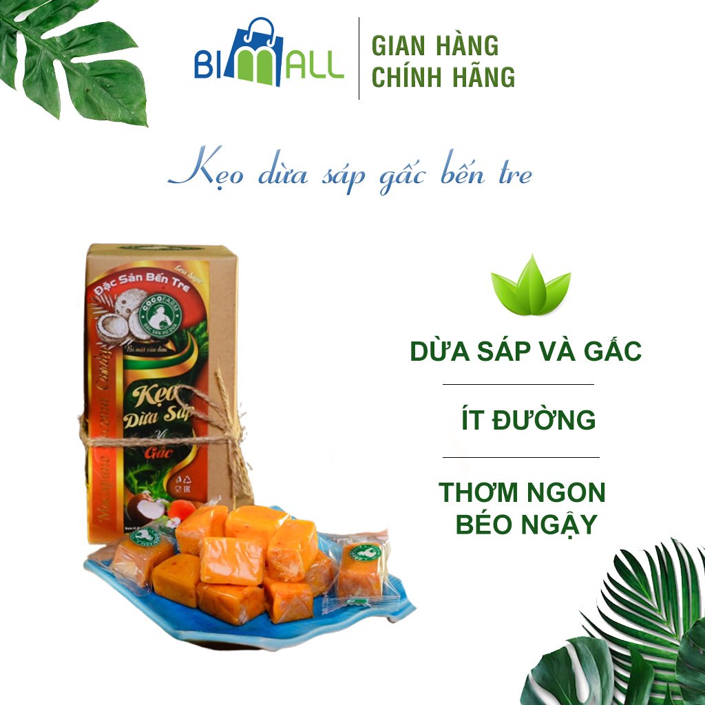 Kẹo gấc dừa sáp 500gr BIMALL