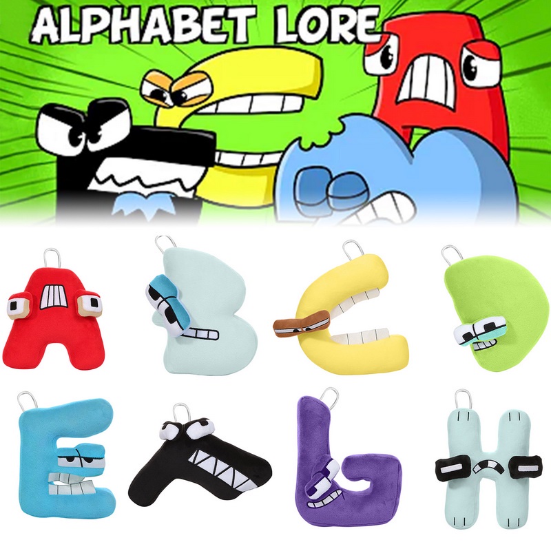 Alphabet Lore Gấu bông chữ cái trong game Roblox size 20cm A tới Z (Mua 2 giảm 5%)