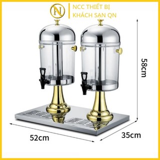 Bình đựng nước ép trái cây 8L 1 bình, 2 bình, 3 bình dùng cho nhà hàng