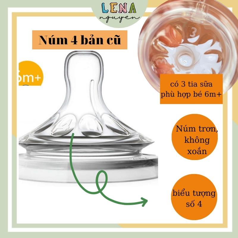 Avent Núm ti bình sữa Avent số 0 Núm bình Aven số 1, 2, 3, 4, 5 chính hãng