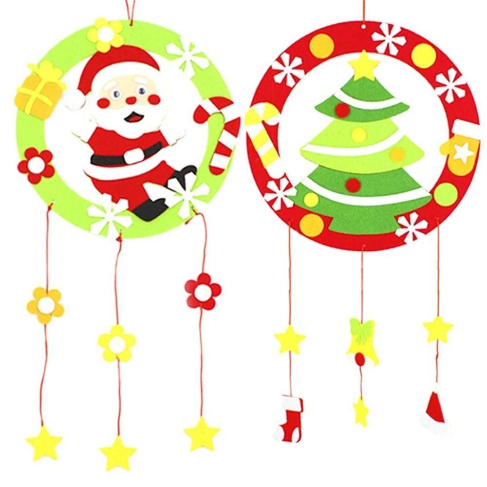 Đồ Chơi Lắp Ráp Bằng Vải Không Dệt Phát Triển Trí Giáng Sinh Cho Trẻ Em DIY