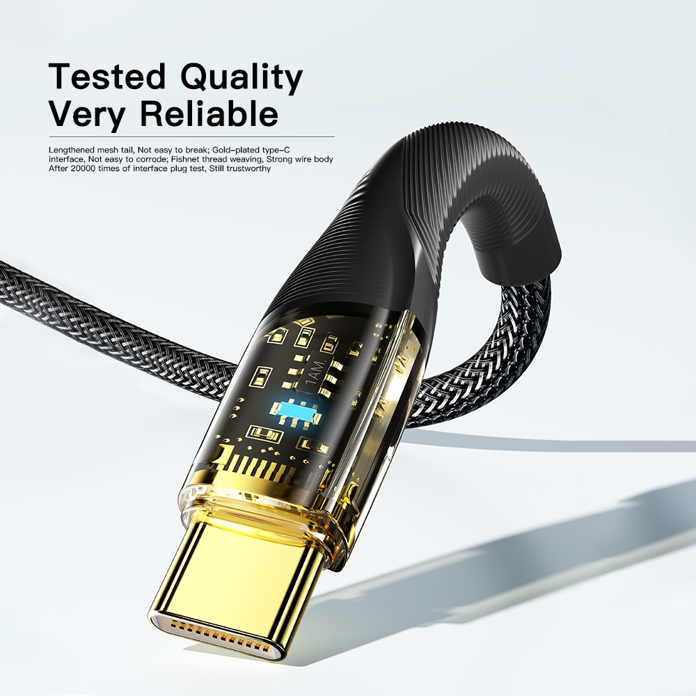 Essager Dây Cáp Sạc Nhanh USB C Sang USB Type C 4.0 PD 60w / 100W Cho Samsung Huawei Note 8 Pro