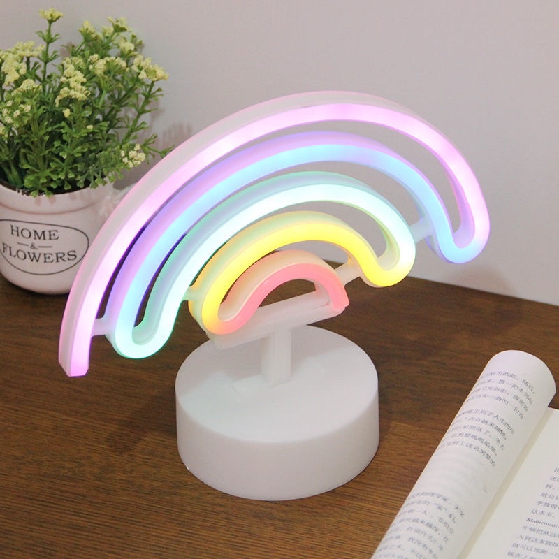 Đèn led cầu vồng để bàn học sinh decor trang trí phòng ngủ