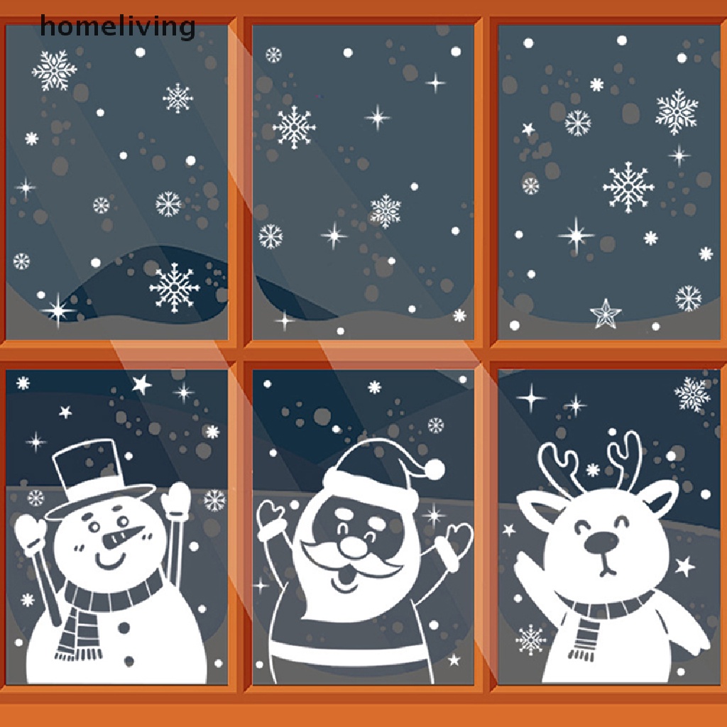 Miếng Dán Cửa Sổ Tĩnh Điện Họa Tiết Người Tuyết Giáng Sinh