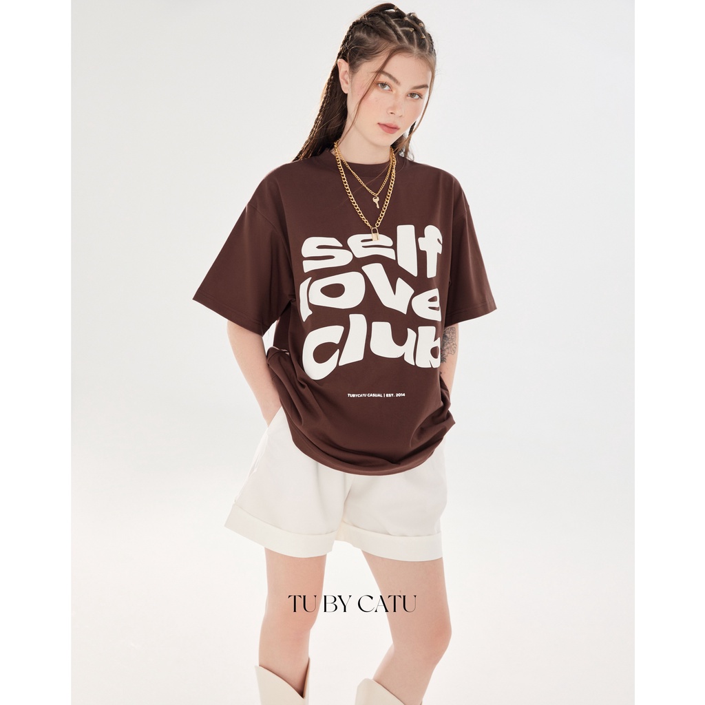 TUBYCATU | Áo thun brown selfloveclub tee