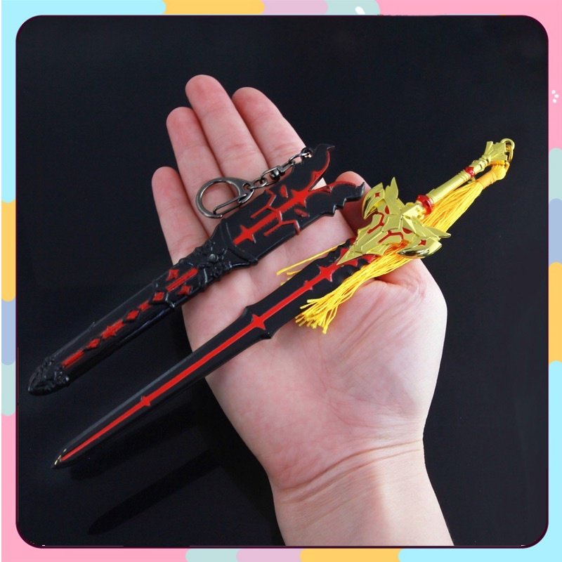 Mô hình Kiếm The Black Sword trong Genshin Impact Dài 21cm Kim Loại Cao Cấp Siêu đẹp Mô hình trưng bày trang trí