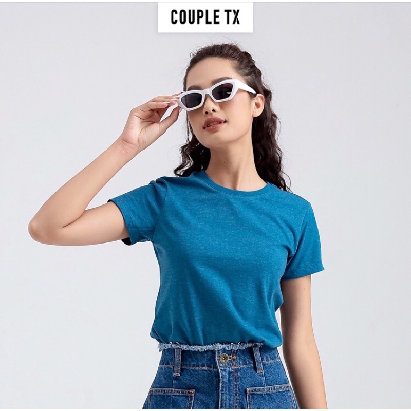 Áo thun cổ tròn Basic Nữ Couple TX