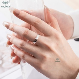 Nhẫn bạc TLEE đa giác dày dặn basic TLEE JEWELRY A0276