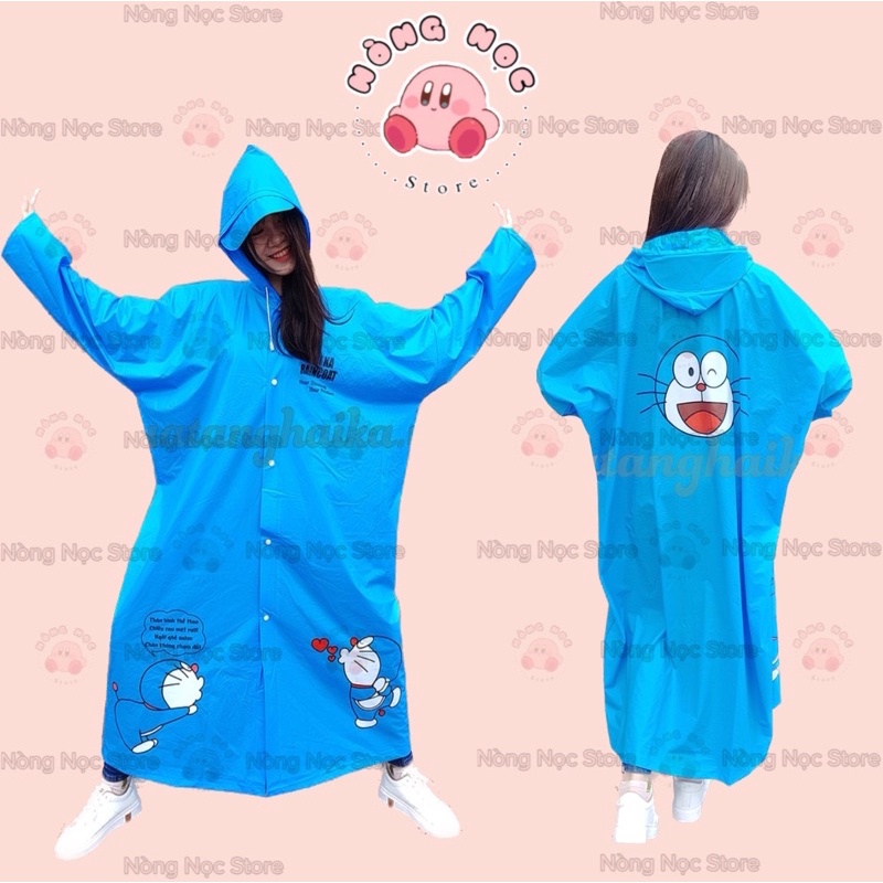 Áo Mưa Hoạt Hình Cute Dễ Thương HELLO KITTY - DORAEMON