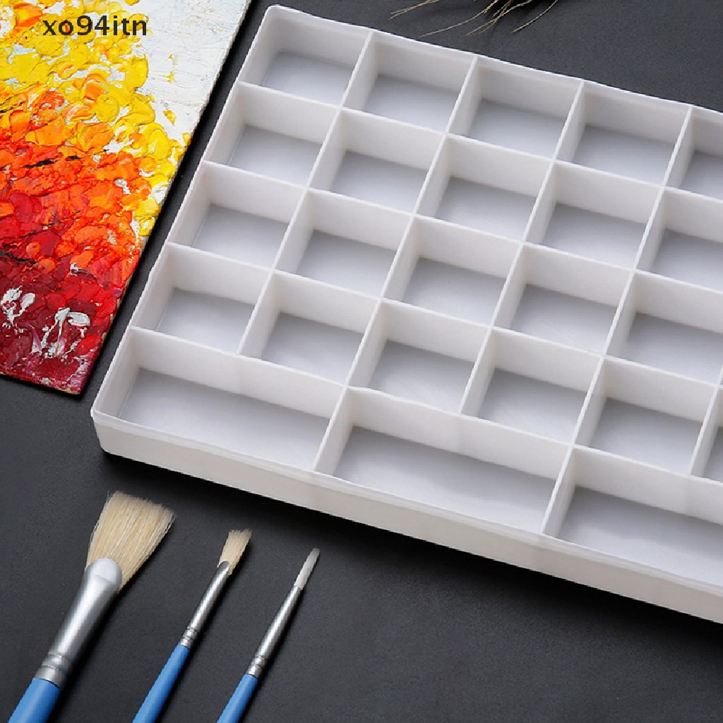 Khay Đựng Màu Vẽ Tranh Sơn Dầu Có Nắp Mềm Bằng Nhựa Acrylic