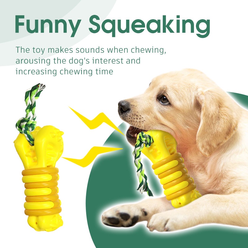 HamshMoc Đồ Chơi Nhai Gặm Tương Tác Bằng Cao Su Kích Thước Nhỏ Vừa / Lớn Siêu Bền Cho Cún Cưng