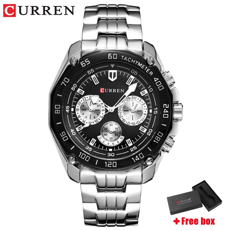 Đồng Hồ Nam CURREN 8077 Thép Không Gỉ Máy Quartz Chống Thấm Nước( Tặng Kèm Tháo Chốt) | BigBuy360 - bigbuy360.vn
