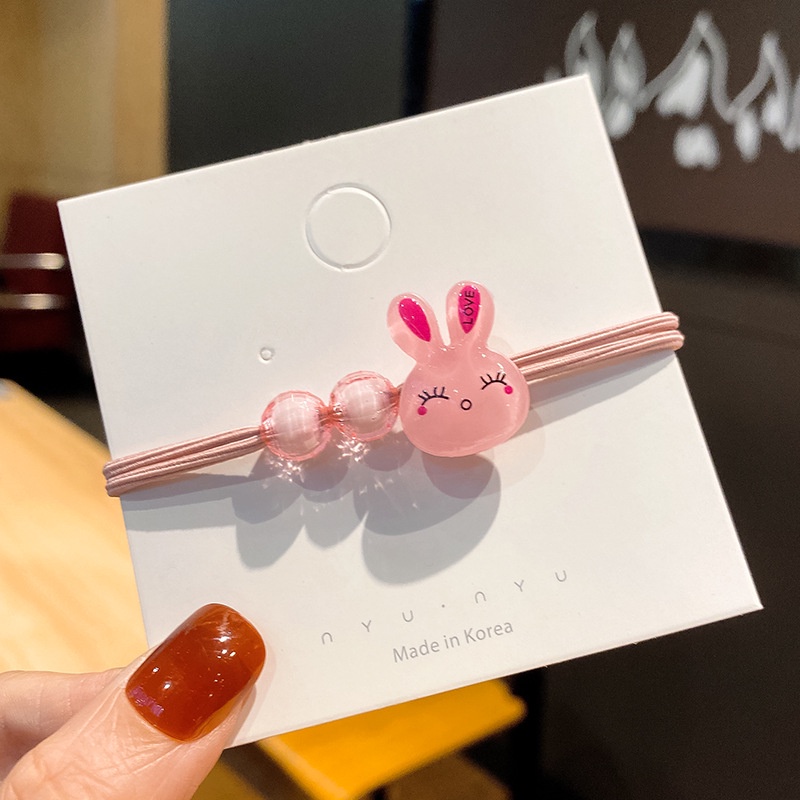 ※NOON※ 1pc random 1 Dây Cột Tóc Hình Gấu Hoạt Hình Phong Cách Hàn Quốc